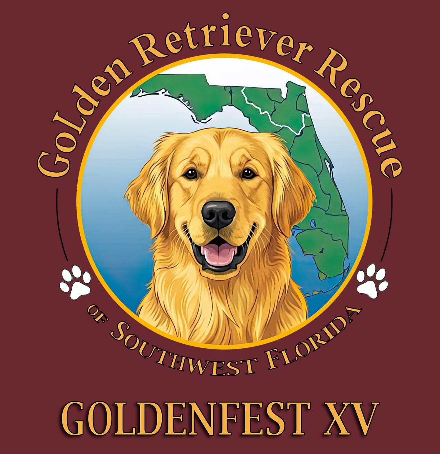 Goldenfest XV - Women's Tri-Blend T-Shirt - Maroon - Medium - Graphic