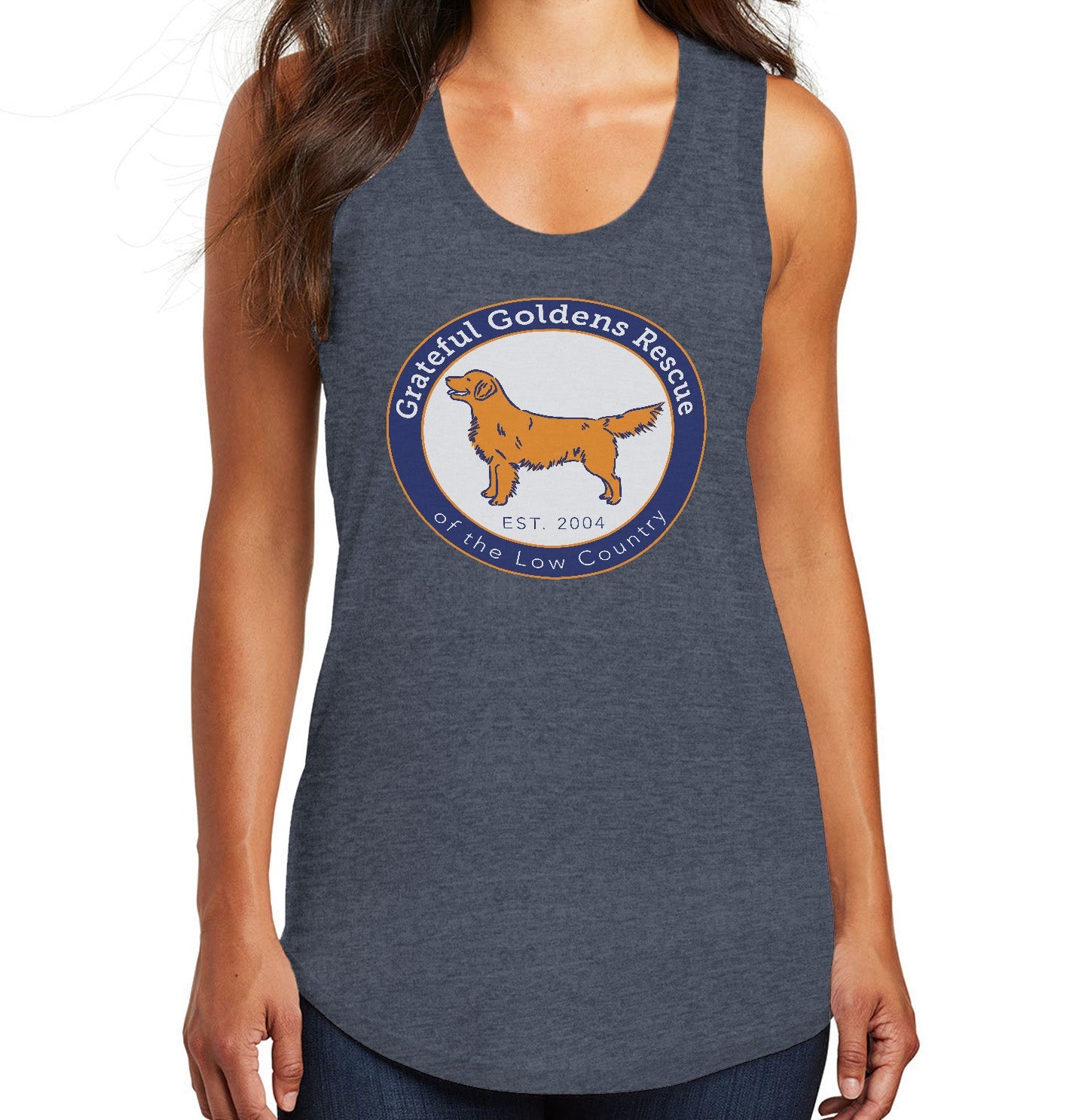 Grateful Golden Rescue Logo - Women's Tri-Blend T-Shirt