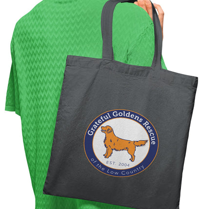 Grateful Golden Rescue Logo - Cotton Canvas Tote