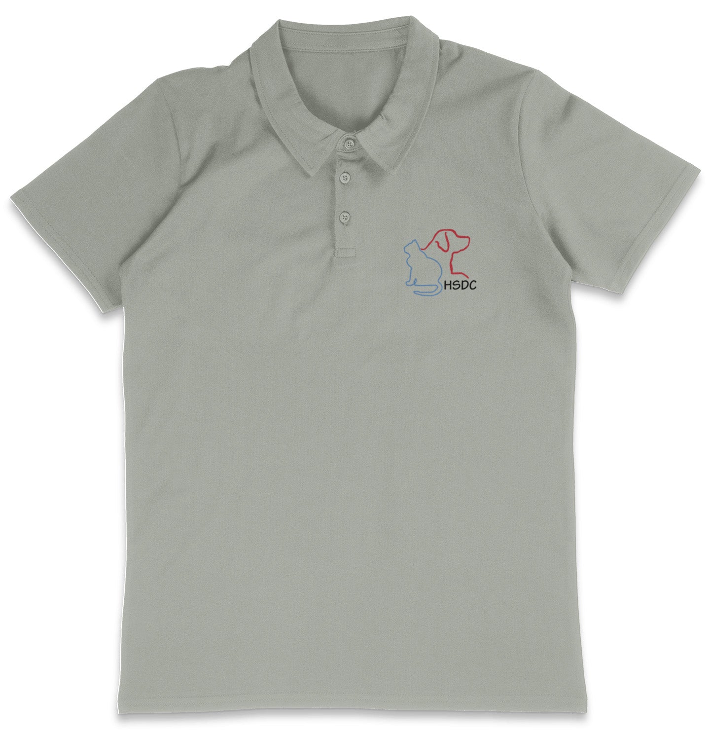 HSDC LC Logo - Adult Micro-Mesh Polo - Grey - X-Large - Sizes