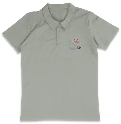 HSDC LC Logo - Adult Micro-Mesh Polo - Grey - X-Large - Sizes