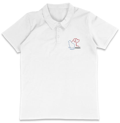 HSDC LC Logo - Adult Micro-Mesh Polo - Grey - 2X-Large - White