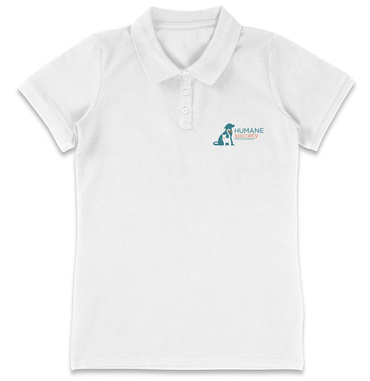 Humane Society Greater Savannah LC Logo - Women's Micro-Mesh Polo - Tropical Blue - Medium - Graphic