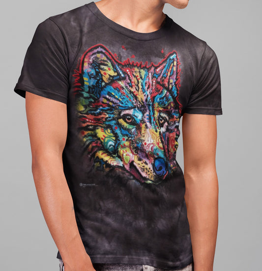 Happy Wolf - Adult Unisex T-Shirt