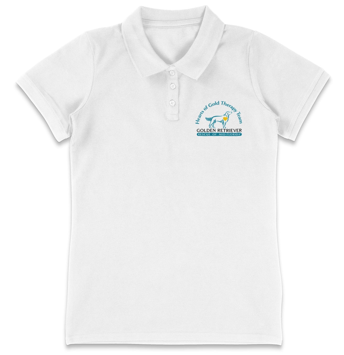 Hearts of Gold Left Chest Logo - Women's Micro-Mesh Polo - Tropical Blue - X-Large - Sizes