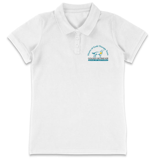 Hearts of Gold Left Chest Logo - Women's Micro-Mesh Polo - Tropical Blue - X-Large - Sizes