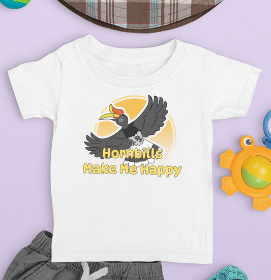 Hornbill Toon Make Me Happy - Toddler Unisex T-Shirt - Main
