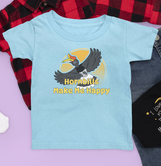 Hornbill Toon Make Me Happy - Kids' Unisex T-Shirt - Main