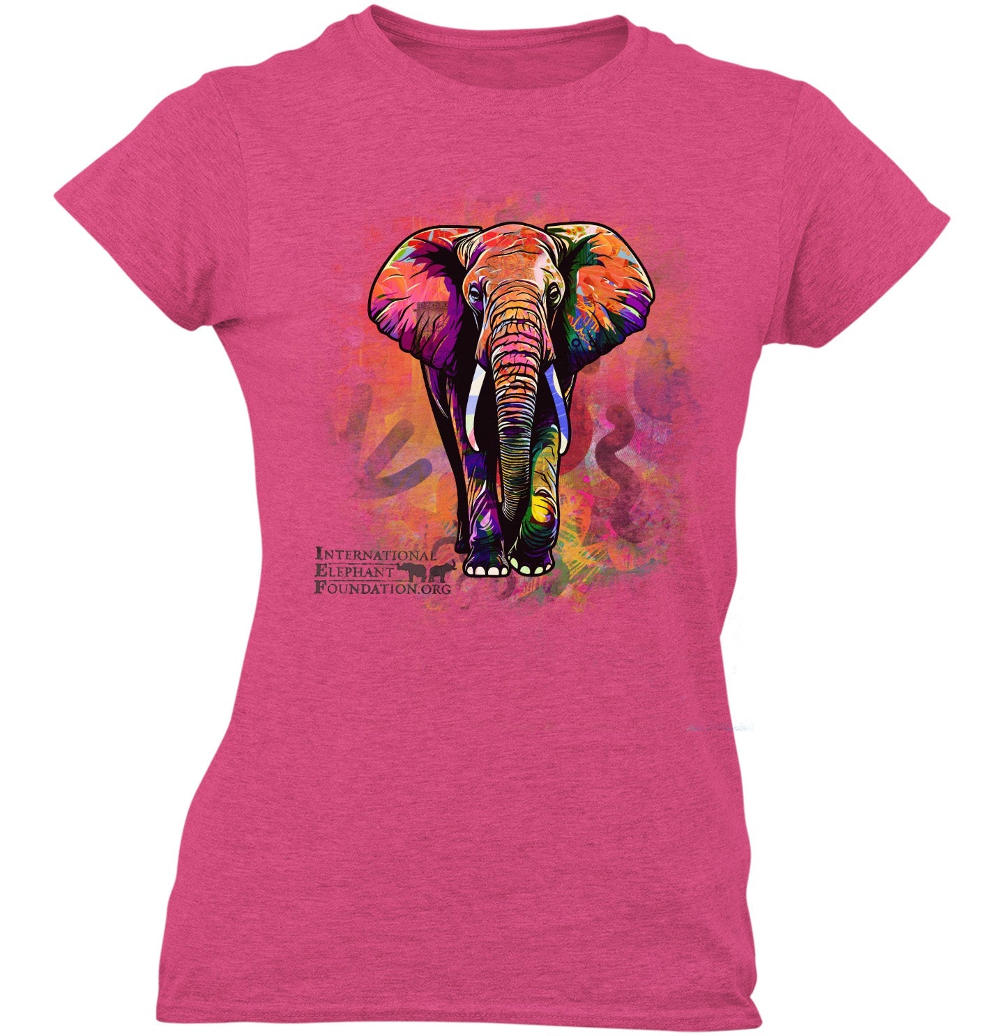 IEF Funky Elephant - Women's Tri-Blend T-Shirt