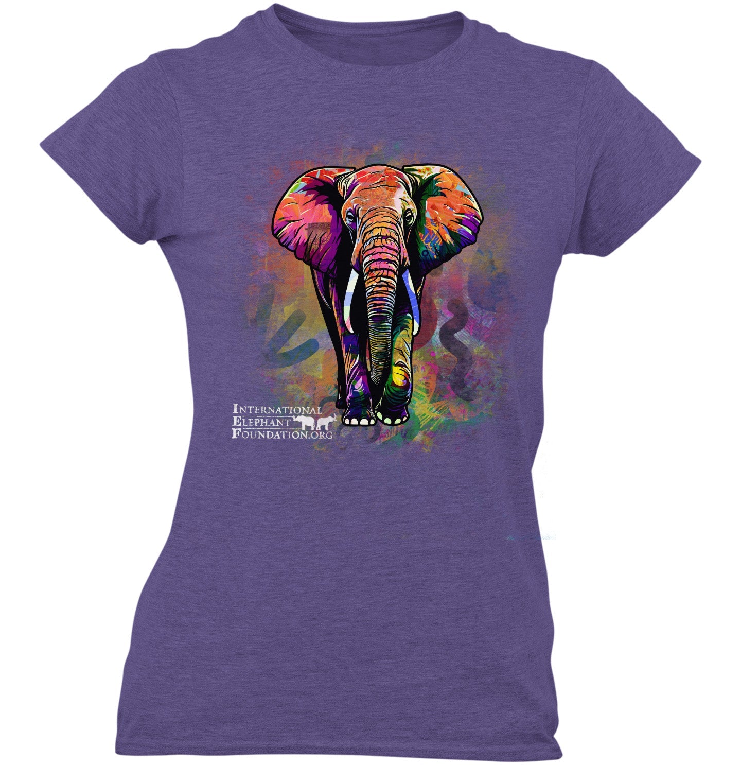 IEF Funky Elephant - Women's Tri-Blend T-Shirt