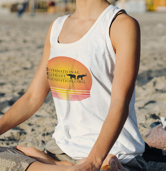 International Elephant Foundation - IEF Sunset Logo - Women's Tri-Blend T-Shirt