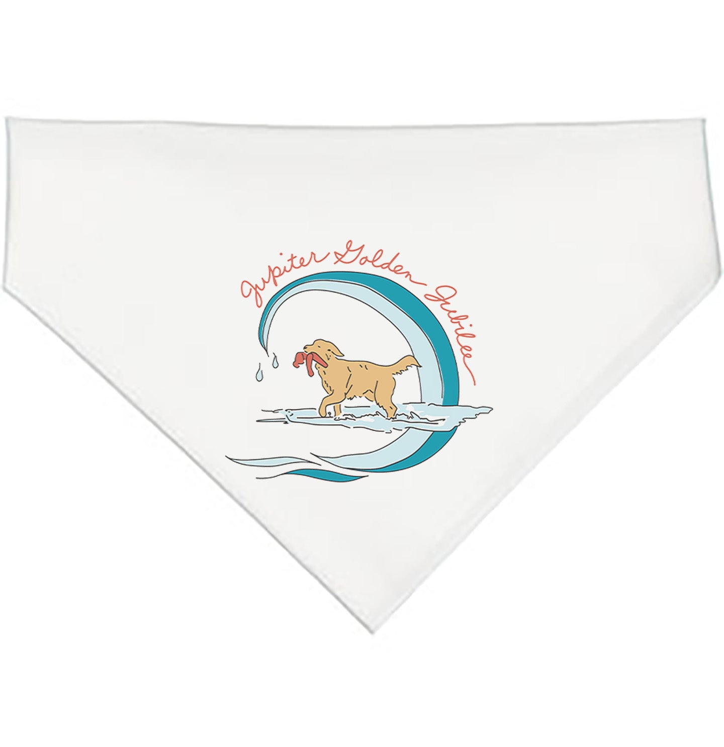 Jupiter Golden Jubilee - Personalized Custom Polyester Dog Bandana
