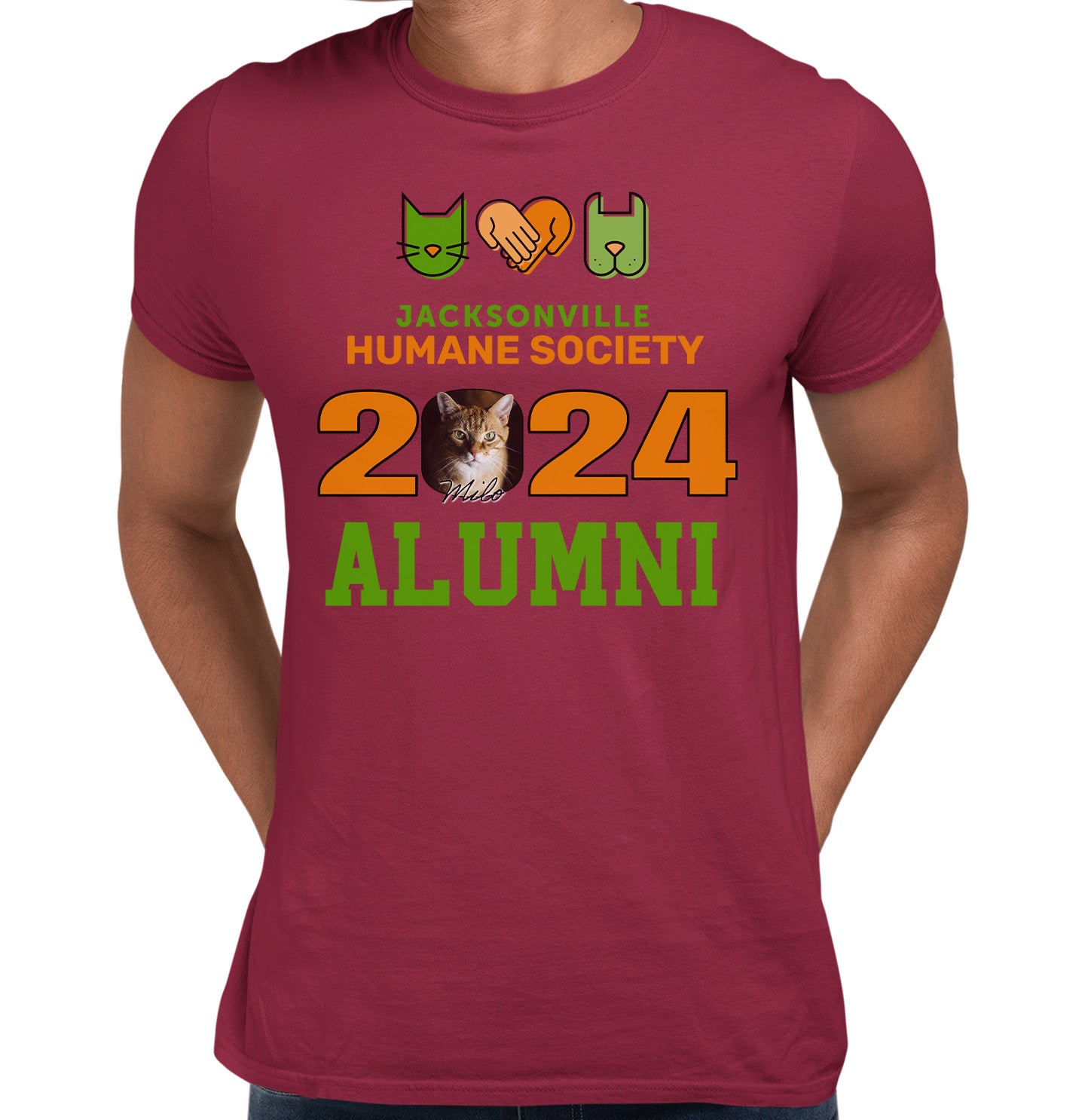 JHS Alumni - Personalized Custom Adult Unisex T-Shirt