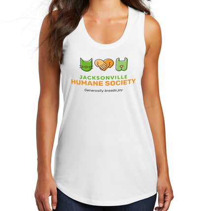 JHS Generosity Breeds Joy - Women's Tri-Blend Racerback Tank