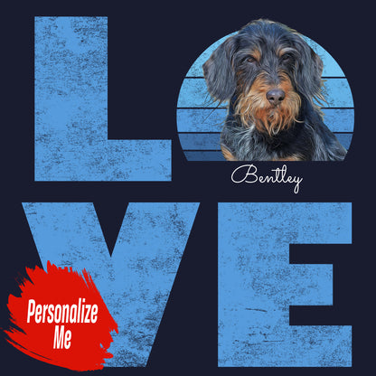 Big Love Pet Photo - Personalized Custom Women's V-Neck T-Shirt