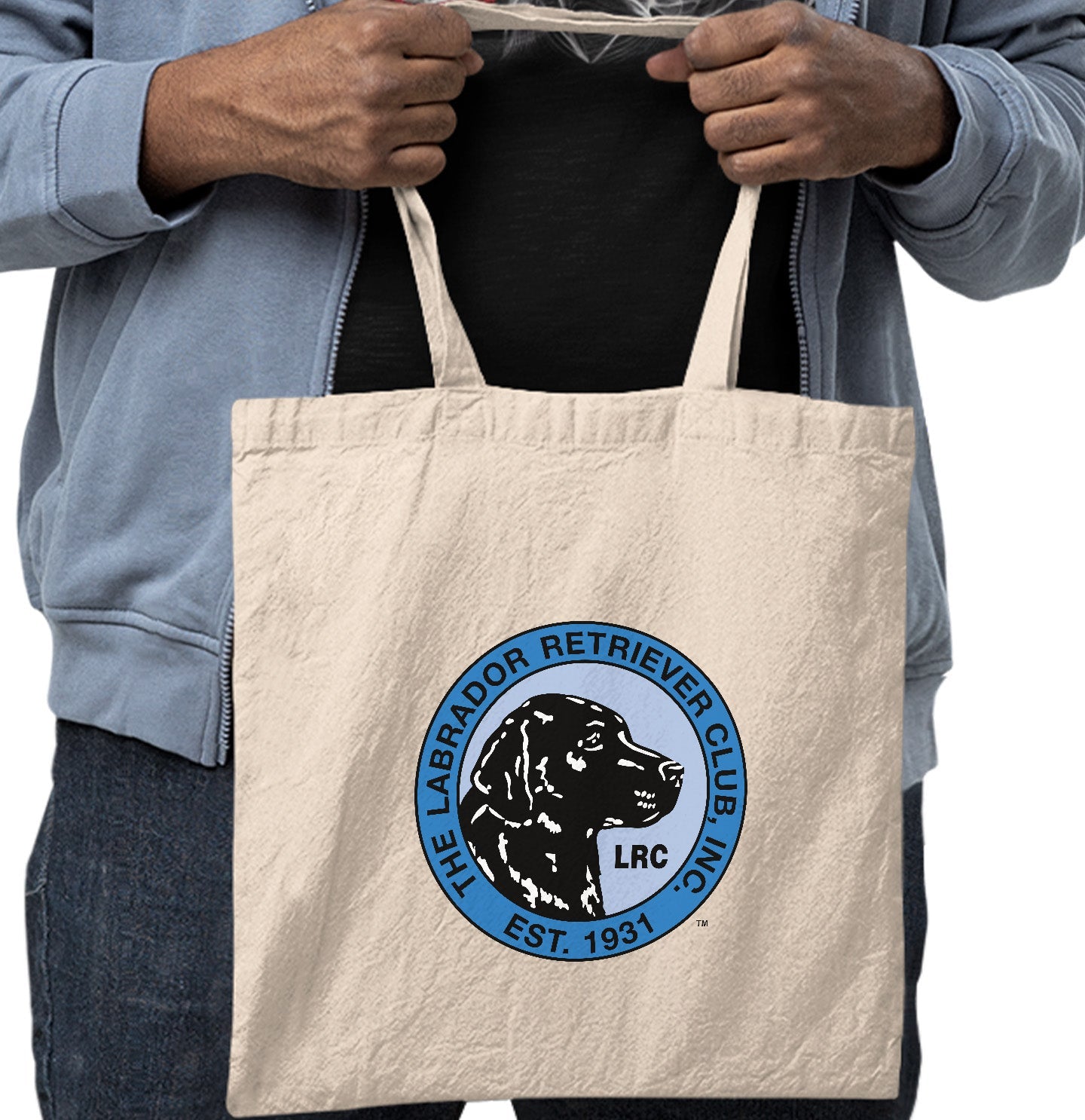 LRC Full Front Blue Logo - Cotton Canvas Tote