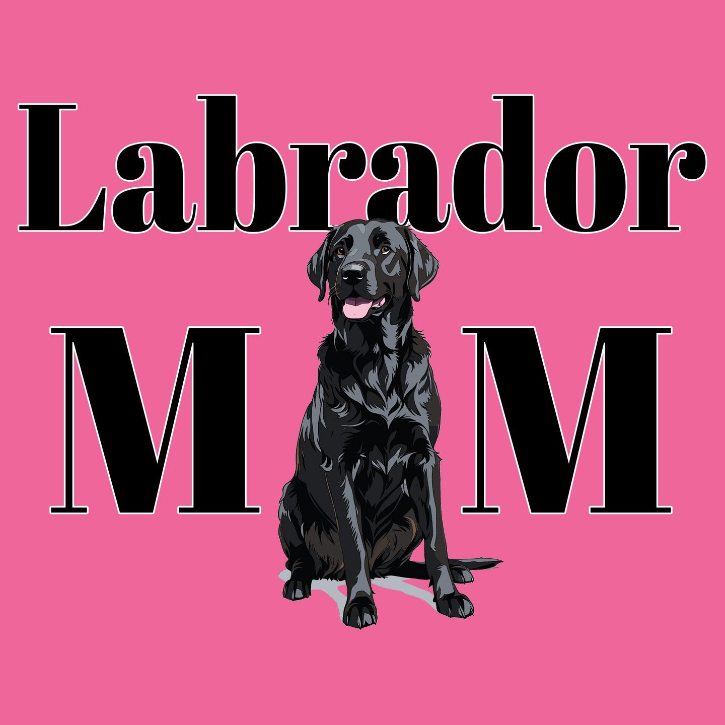 Labrador Mom Illustration - Personalized Custom Women's Tri-Blend T-Shirt