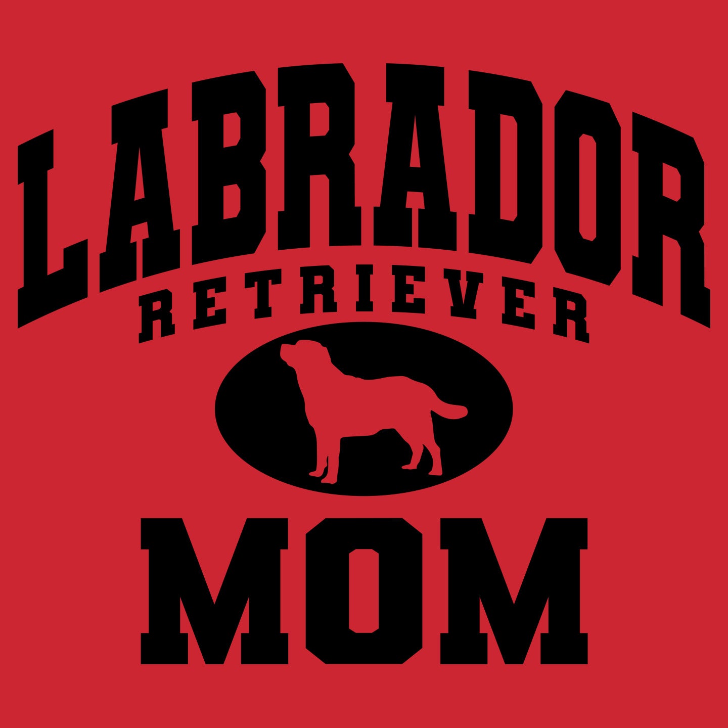 Labrador Retriever Mom or Dad Sport Arch - Personalized Custom Adult Unisex T-Shirt