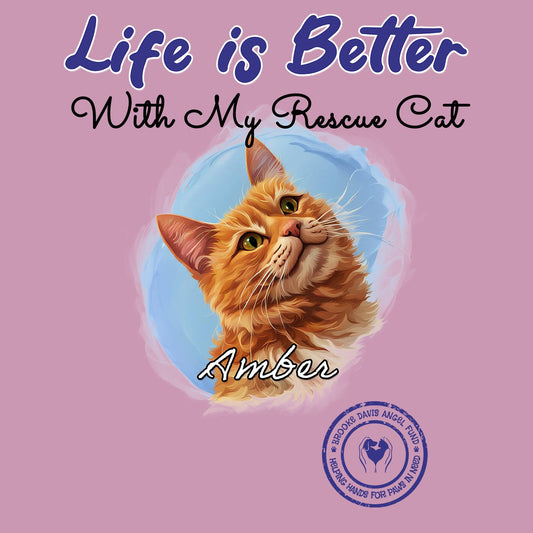 Life is Better With My BDAF Rescue Pet - Personalized Custom Adult Unisex T-Shirt - Graphic