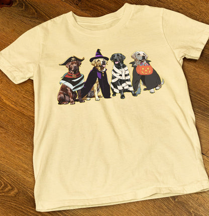 Halloween Line Up Labrador Retrievers - Adult Unisex T-Shirt - Main