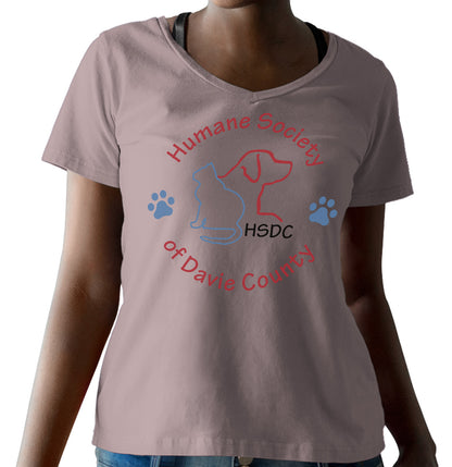 HSDC Circle Logo - Women's V-Neck T-Shirt