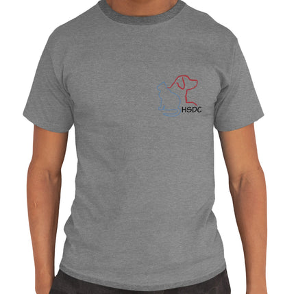 HSDC Left Chest Logo - Adult Unisex T-Shirt - Grey