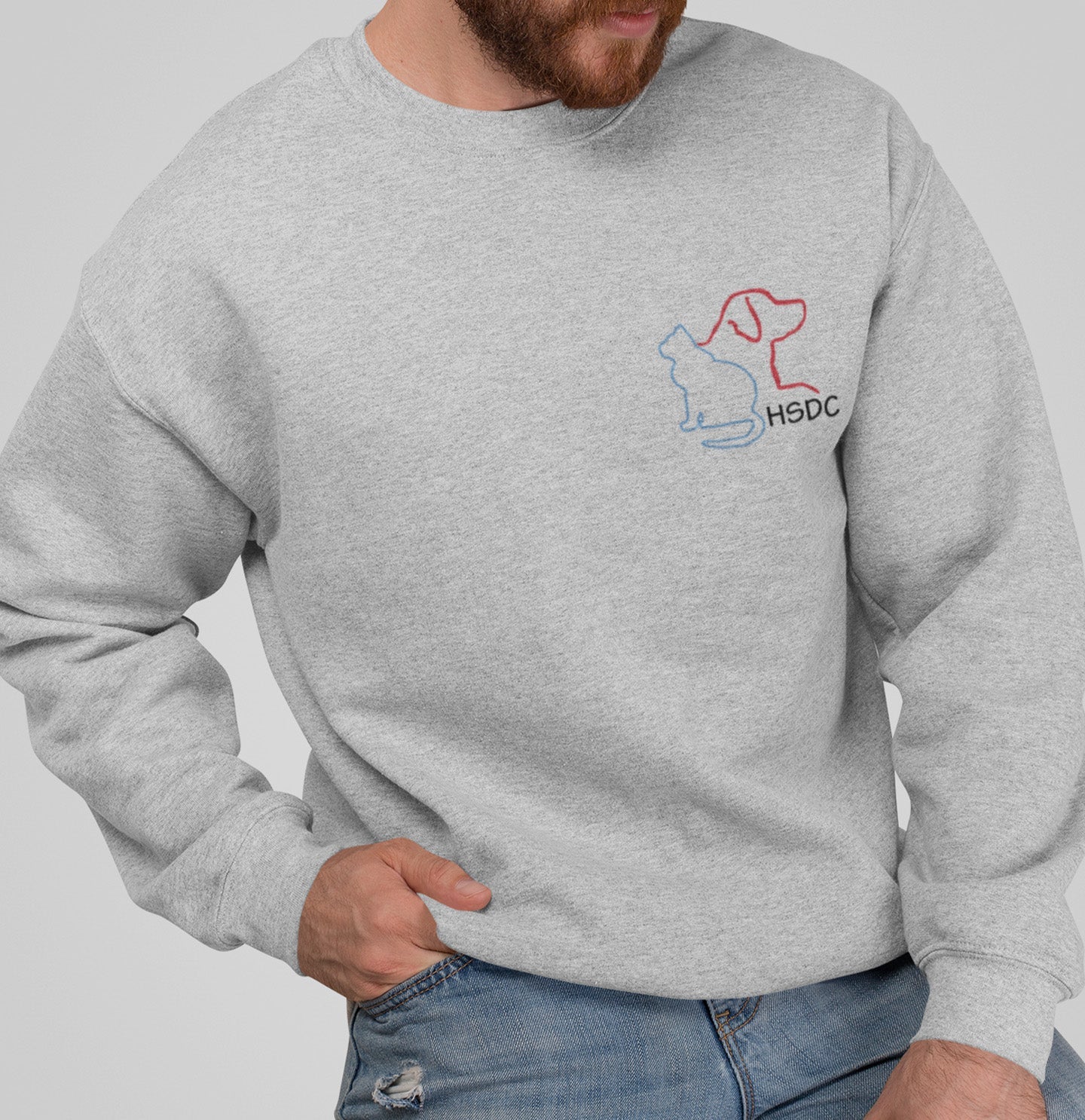 HSDC Left Chest Logo - Adult Unisex Crewneck Sweatshirt - Main