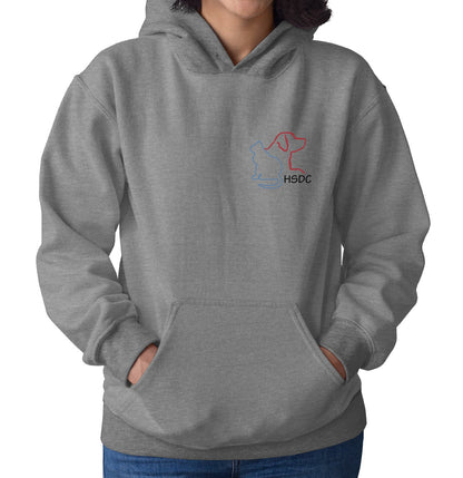 HSDC Left Chest Logo - Adult Unisex Hoodie Sweatshirt - Grey