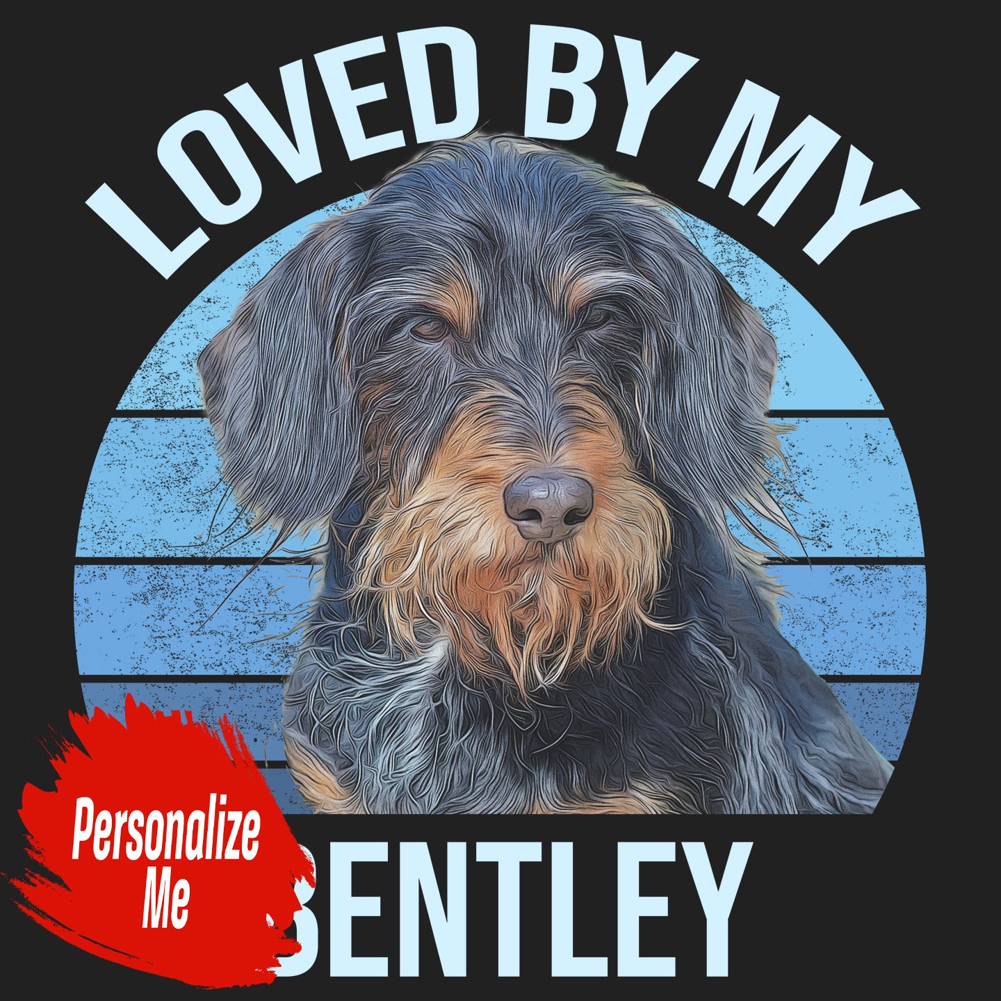 Loved By My Pet - Personalized Custom Women's V-Neck T-Shirt