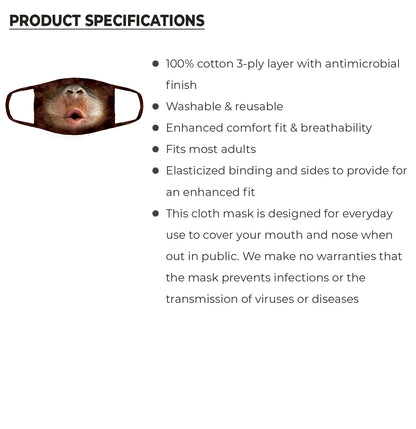 Tiger Face - Adult Unisex Face Mask