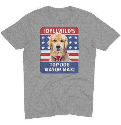Idyllwild's Top Dog - Adult Unisex T-Shirt - Grey - Large - Specs