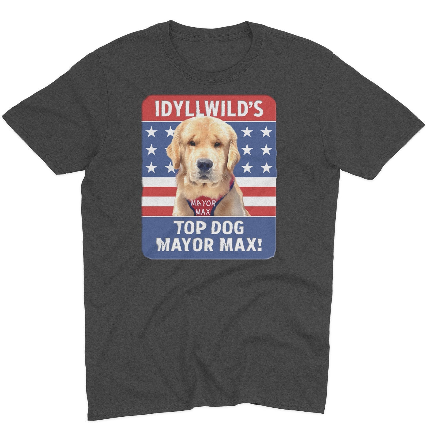 Idyllwild's Top Dog - Adult Unisex T-Shirt - Grey - 2X-Large - Dark Grey