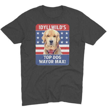 Idyllwild's Top Dog - Adult Unisex T-Shirt - Grey - 2X-Large - Dark Grey