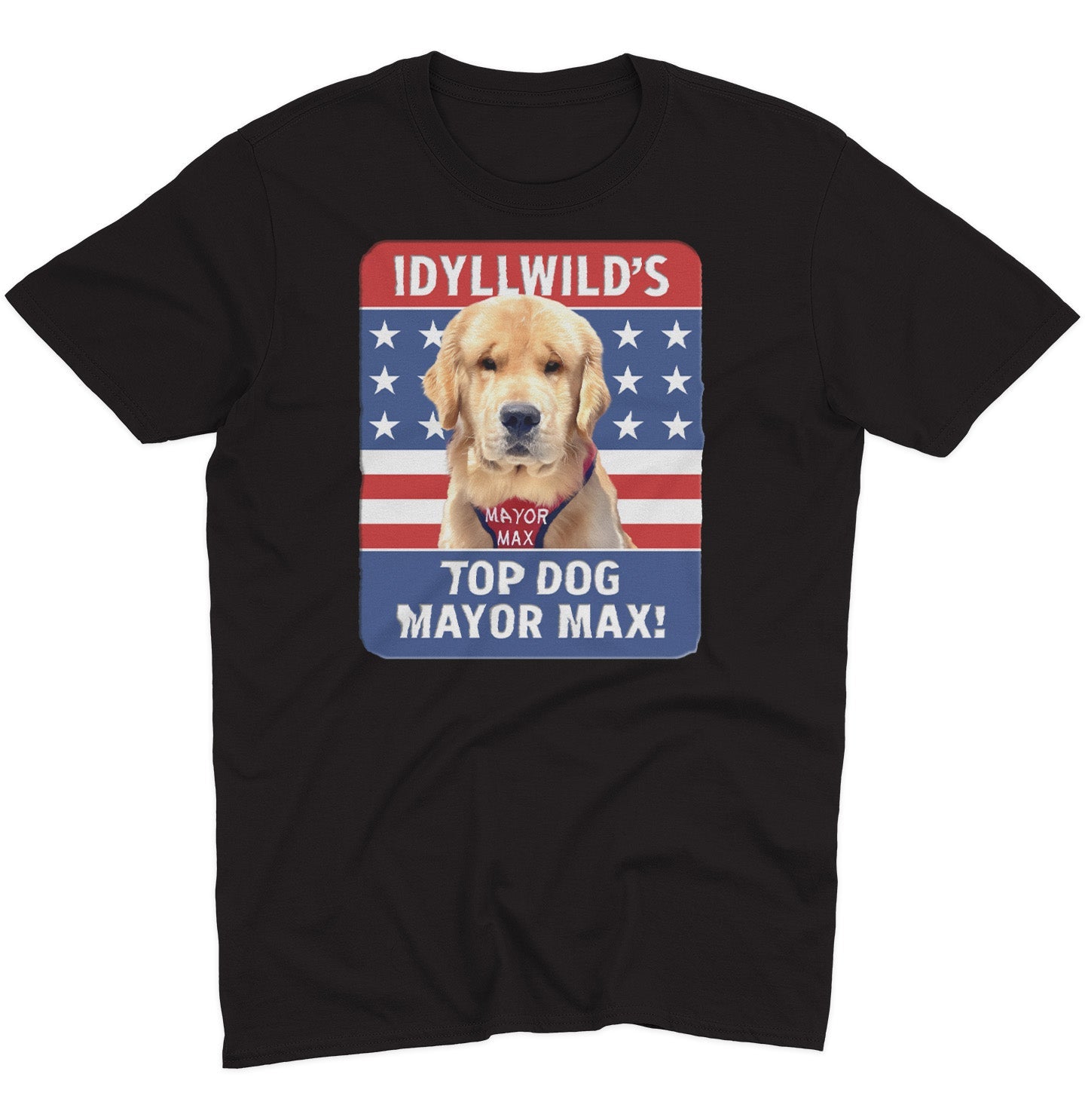 Idyllwild's Top Dog - Adult Unisex T-Shirt - Grey - 3X-Large - Black