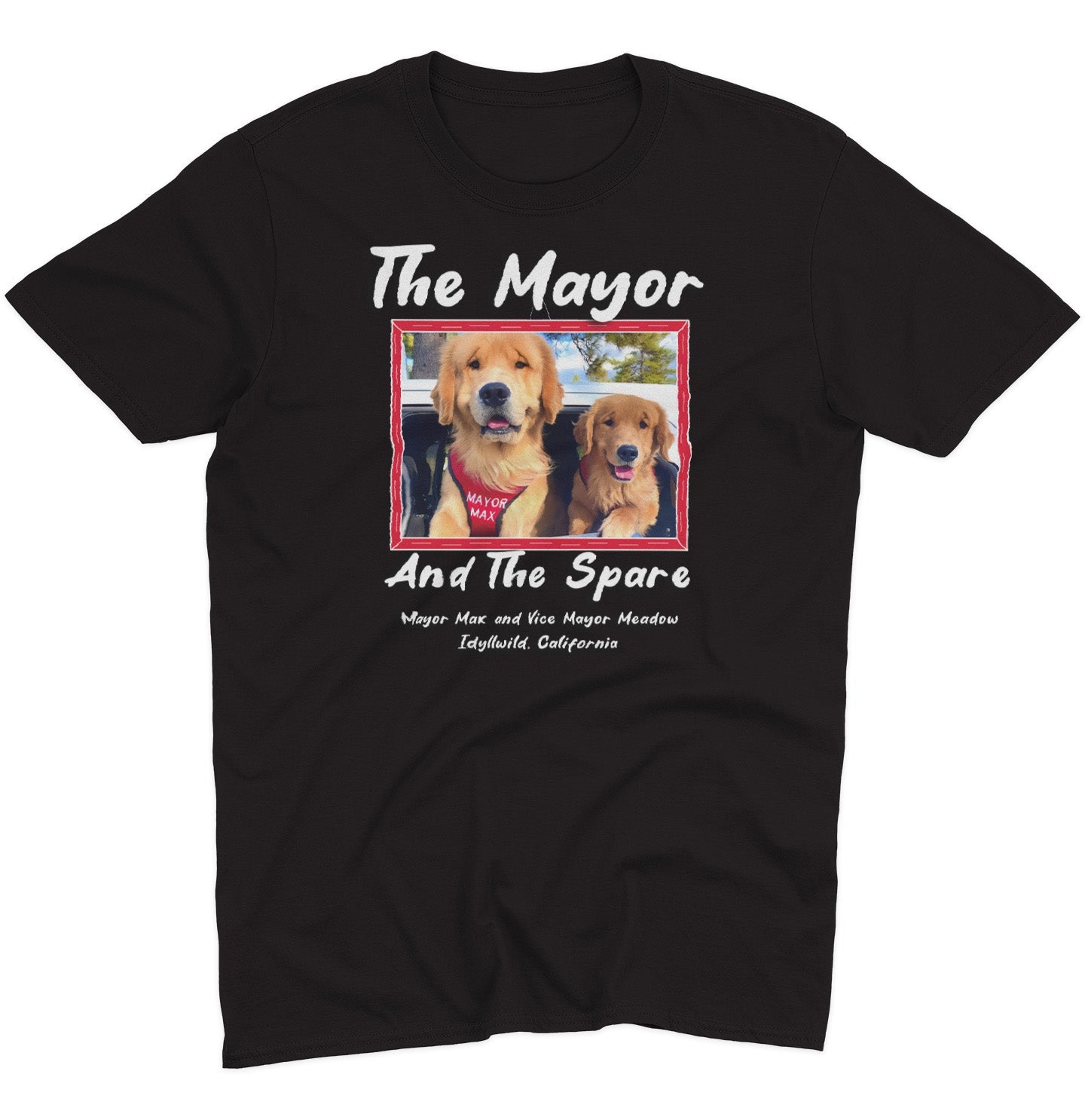 The Mayor and the Spare - Adult Unisex T-Shirt - Dark Grey - 2X-Large - Black