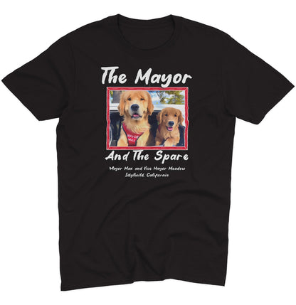 The Mayor and the Spare - Adult Unisex T-Shirt - Dark Grey - 2X-Large - Black