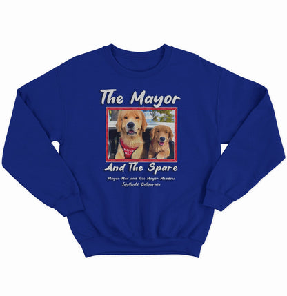 The Mayor and the Spare - Adult Unisex Crewneck Sweatshirt - Black - 2X-Large - Royal