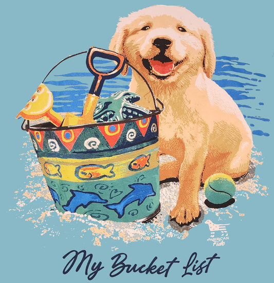 My Bucket List Golden Retriever Pup - Adult Unisex T-Shirt