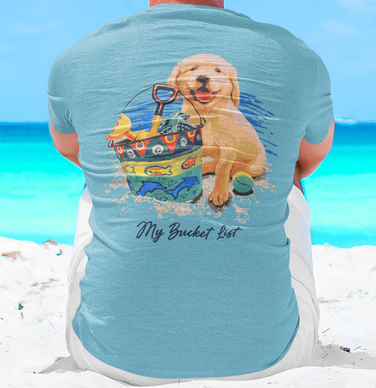 My Bucket List Golden Retriever Pup - Adult Unisex T-Shirt