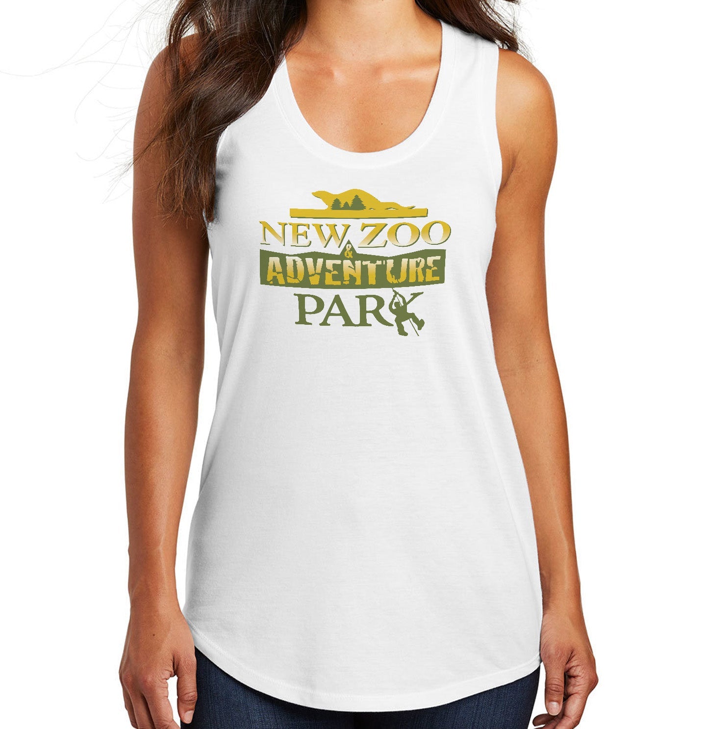 NEW Zoo and Adventure Park Logo - Women's Tri-Blend Racerback Tank