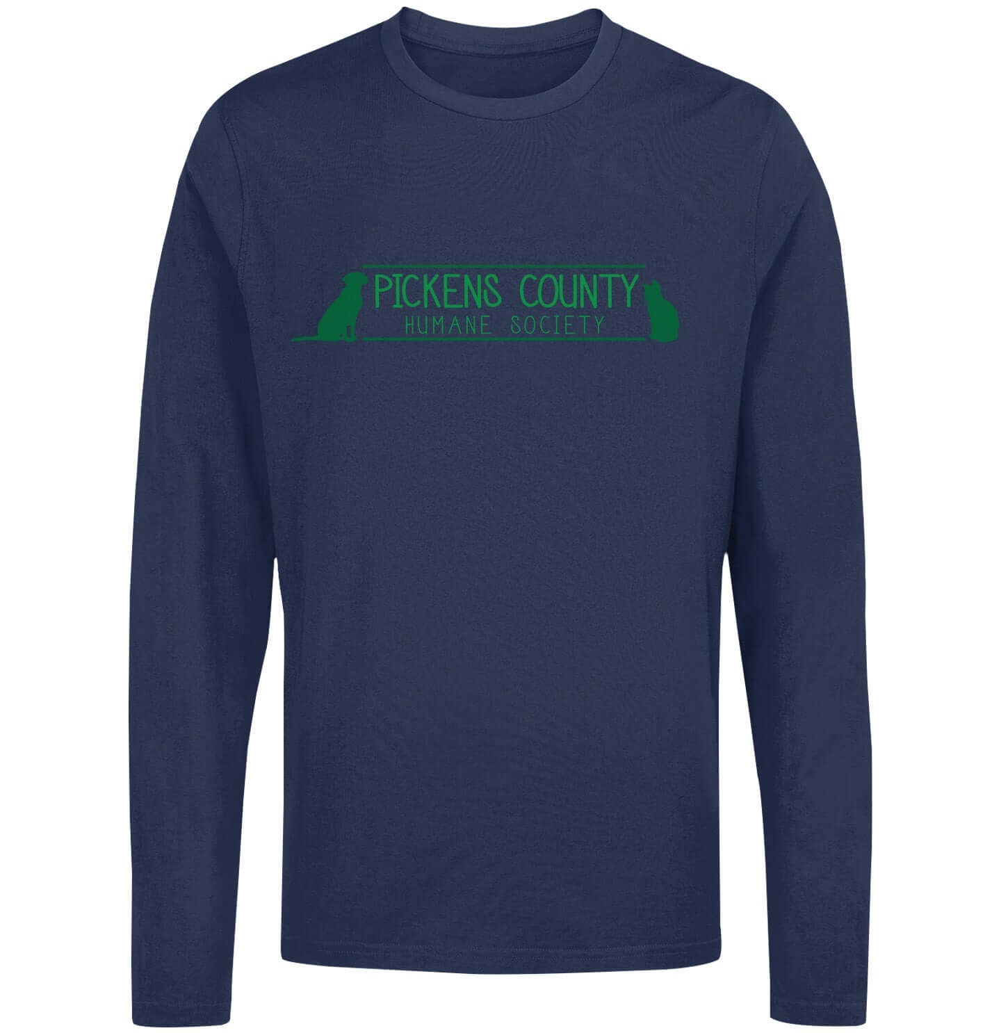 PCHS Logo - Adult Unisex Long Sleeve T-Shirt - Navy