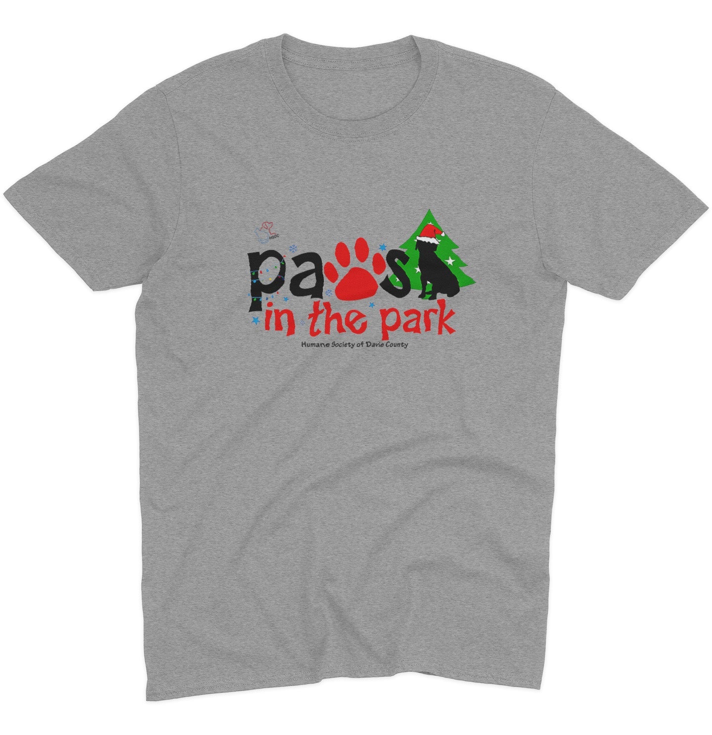 Paws in the Park 2025 - Adult Unisex T-Shirt - Grey - Large - Specs
