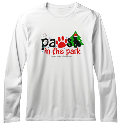 Paws in the Park 2025 - Adult Unisex Long Sleeve T-Shirt - Grey - X-Large - Sizes