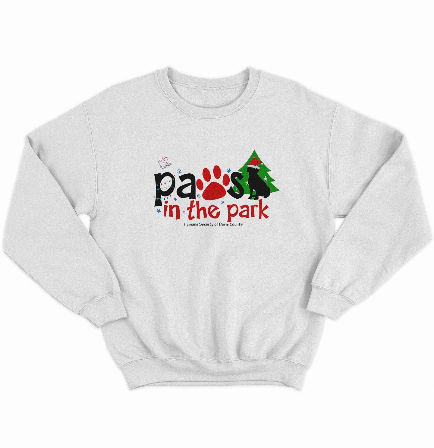 Paws in the Park 2025 - Adult Unisex Crewneck Sweatshirt - Grey - X-Large - Sizes