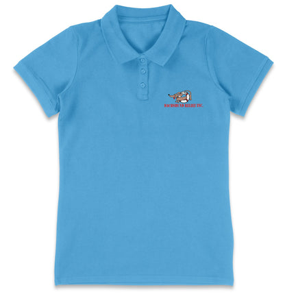 So Cal Dachshund Relief LC Logo - Women's Micro-Mesh Polo - Light Blue - X-Large - Sizes