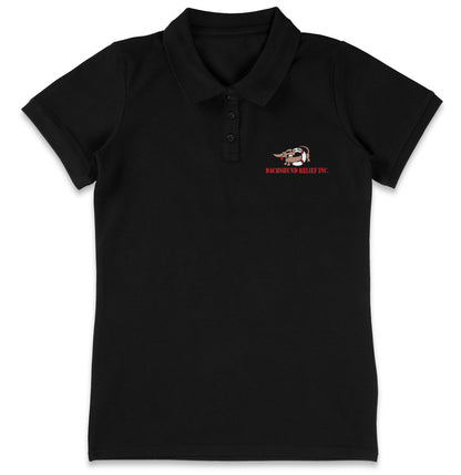 So Cal Dachshund Relief LC Logo - Women's Micro-Mesh Polo - Light Blue - Medium - Graphic