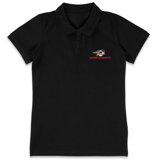 So Cal Dachshund Relief LC Logo - Women's Micro-Mesh Polo - Light Blue - Medium - Graphic