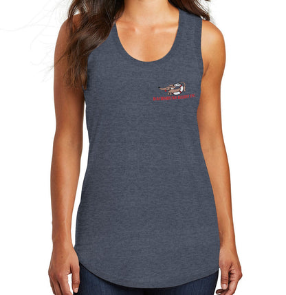 So Cal Dachshund Relief Left Chest Logo - Women's Tri-Blend Racerback Tank