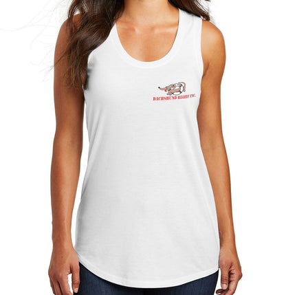 So Cal Dachshund Relief Left Chest Logo - Women's Tri-Blend Racerback Tank