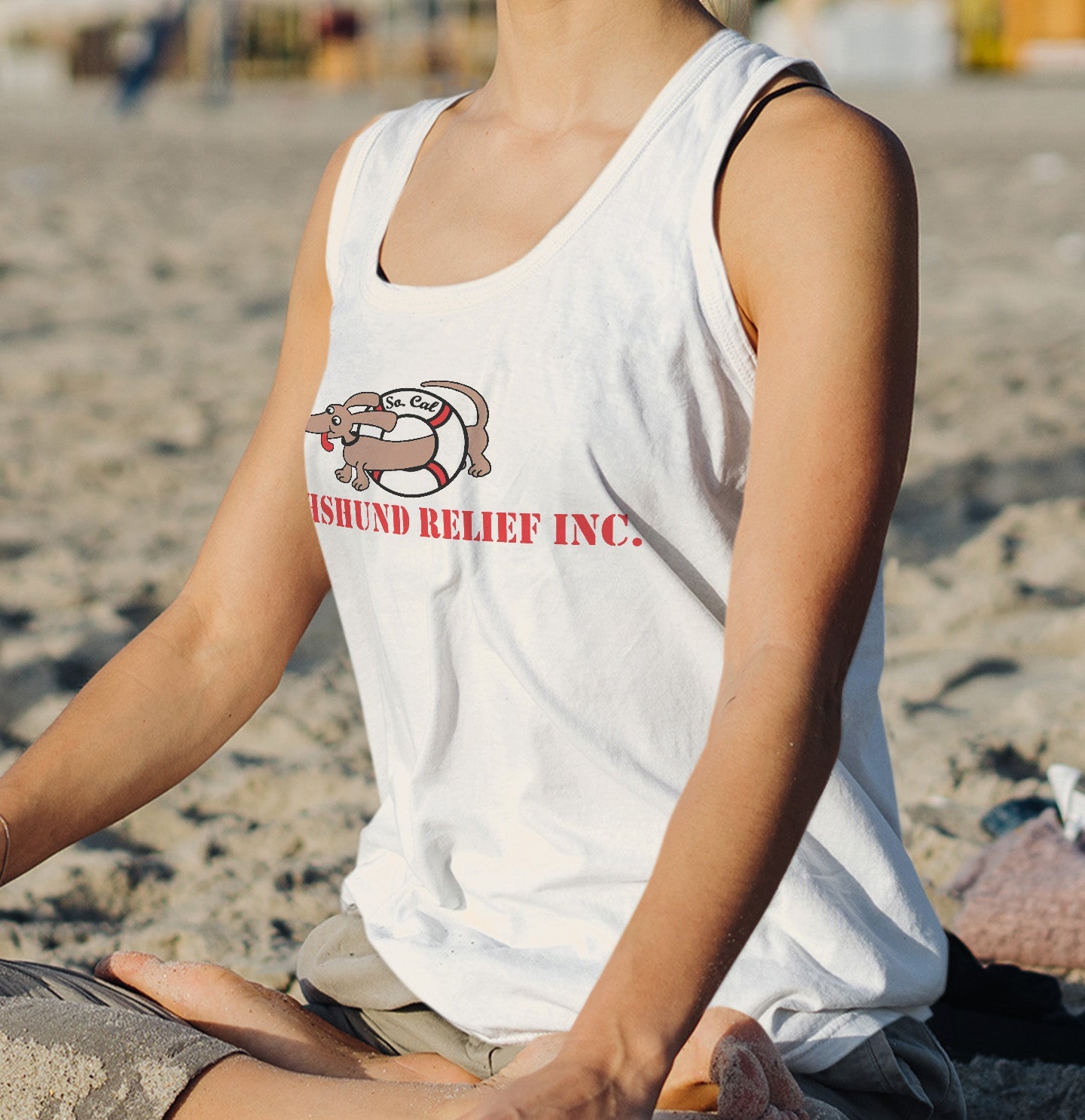 Dachshund Relief Inc - So Cal Dachshund Relief Logo - Women's Tri-Blend T-Shirt